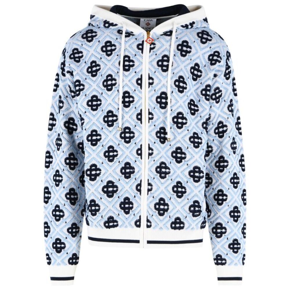 Casablanca Blue Wool Sweatshirt Men